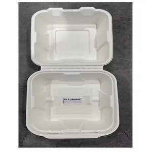 Práctica Caja de Almuerzo Desechable Tipo Concha de Almeja de 13 x 6, Diseñada para Alimentos Frescos y Seguros para Llevar - Product Image 3