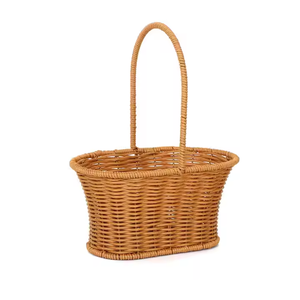 Venta caliente Vietnam tejido a mano PP cesta de flores de ratán boda fiesta o reunión decoración cestas de almacenamiento - Product Image 1