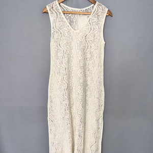 Usine personnalisée lin et coton à la mode coton fait à la main robe de Style occidental bohème disponible en couleurs personnalisées été - Product Image 1