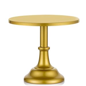 Soporte de pastel de metal dorado hecho a mano para bodas y fiestas Diseño elegante duradero para pasteles Cupcakes y postres - Product Image 3