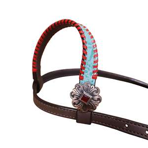 Ensemble de têtière et de poitrail en cuir de qualité supérieure 100% pour chevaux, entièrement personnalisé, produits équestres fabriqués en Inde - Product Image 2