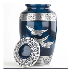 ป่าบังเหียนกวางเคลือบพิมพ์อลูมิเนียมโกศออกแบบที่ขายดีที่สุดโกศศพขี้เถ้าโกศ - Product Image 2