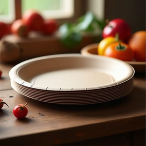 Assiettes coniques jetables en bois de pin 40 mm 140 pièces par carton - Product Image 3