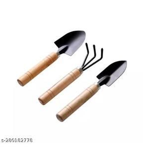 Personnalisé et de 3 outils de jardinage pour creuser cultivateur à main petite truelle fourche de jardin avec poignées en bois pelles pelles - Product Image 6