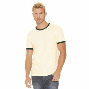 Camisetas de alta calidad para hombres con ribete de contraste Hecho en Pakistán Camiseta cómoda de algodón orgánico Transpirable - Product Image 6