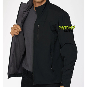 Veste Softshell d'hiver pour homme avec doublure en polaire coupe-vent et imperméable pour la randonnée en montagne en plein air - Product Image 1