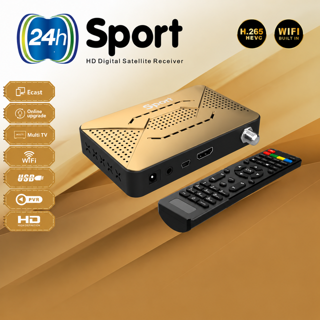 24h Sport Mini Satellite Tv Receiver DVB-S2 Decodificador Free to Air FTA Decoder Dvb LNB Tuner Digital Receiver Set-top Box