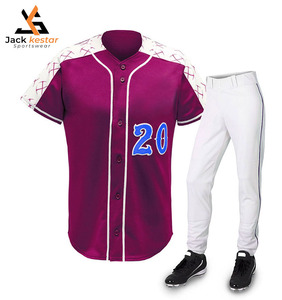 Maillot de baseball à prix raisonnable pour les sports de plein air, taille adulte, coupe confortable, vêtements de baseball et de softball pour hommes - Product Image 1