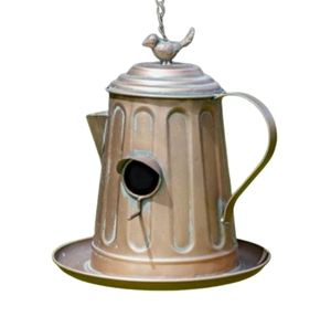 Accessoires de jardin pour animaux de compagnie de jardin à haute vente Cage à oiseaux en métal peint à la main en blanc et abri pour oiseaux - Product Image 5