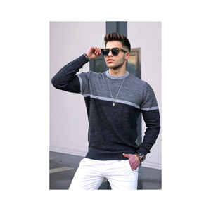 เสื้อสเวตเตอร์สำหรับผู้ชายเสื้อสเวตเตอร์แขนยาวแบบเต็มจัมเปอร์จากผู้จำหน่ายทั่วโลก - Product Image 4