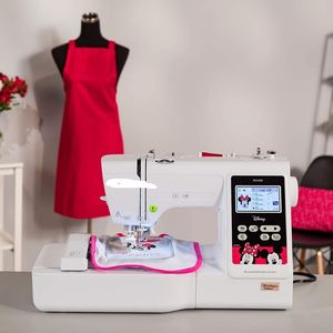 Máy thêu, pe550d, 125 thiết kế tích hợp bao gồm 45 thiết kế, 9 kiểu phông chữ, khu vực thêu 4 "x 4" - Product Image 3