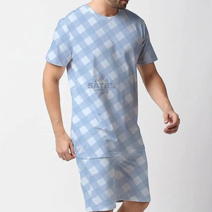 Nuevo Conjunto de Camiseta y Pantalones Cortos al por Mayor para Hombre, Conjunto Casual de Dos Piezas para Hombre, Ropa de Verano 2025, Conjunto de Pantalones Cortos de Algodón para Hombre, OEM - Product Image 4