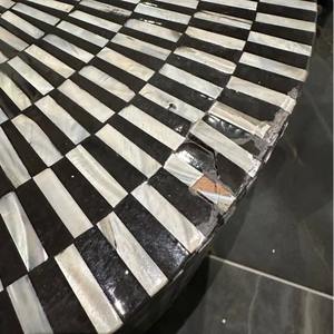 Mesa de Centro de Nácar Hecha a Mano de Alta Calidad y Ecológica, Diseño Moderno, Tamaño Personalizado, Muebles para Sala de Estar, Venta al por Mayor - Product Image 2