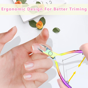 Pinzas profesionales con logotipo personalizado, alicates para uñas de doble resorte, pinzas para cutículas, alicates para piel muerta, pinzas para recortar uñas - Product Image 5