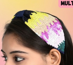 2025 Accessories <b>for</b> Kids Hand-Embroidered Fabric Headbands with Soft Comfort and Hand-Beaded Accents-Buy Now! - Product Image 4