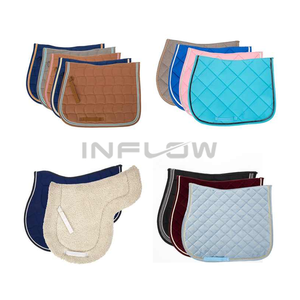 Almohadilla de sillín personalizada para equitación, almohadilla de sillín de doma ecuestre transpirable, manta de caballo de cuero genuino, sillín de caballo - Product Image 6