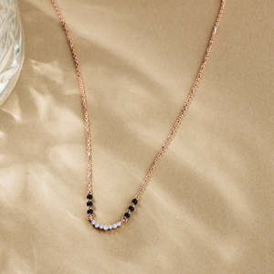 Collar Mangalsutra Tanmaniya con Diamantes Forever Gleam - Product Image 1