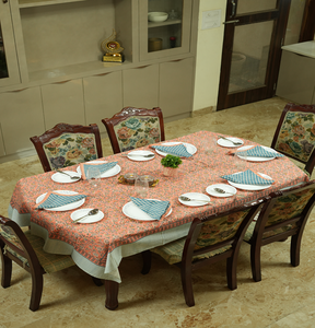 Mantel Cuadrado Moderno Personalizable de Algodón Tejido con Estampado Floral, Impermeable y Ecológico para Hoteles, Bodas y Fiestas - Product Image 5