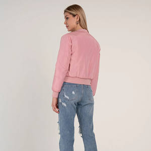 Novedades Chaquetas de béisbol de manga larga con estampado de letras de primavera Chaqueta recortada informal de moda para mujer - Product Image 4