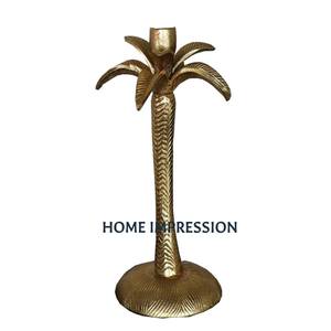 Set of 2 Palm <b>Tree</b> Designing Table Ware <b>Candle</b> Holder Restaurant Home Hotel Decorative Metal Luxury <b>Candle</b> Holders for Supplier - Product Image 3