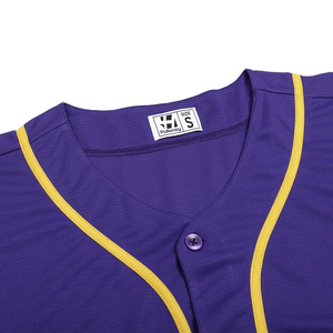 Personnaliser vierge rayure bouton vers le bas Baseball Jersey chemises pour hommes jeunes Camouflage à manches courtes plaine sport uniforme maillots - Product Image 3