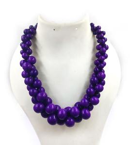 Nouveaux accessoires de mode rétro exagéré personnalisé écologique peint à la main saint valentin punk collier en résine acrylique - Product Image 5