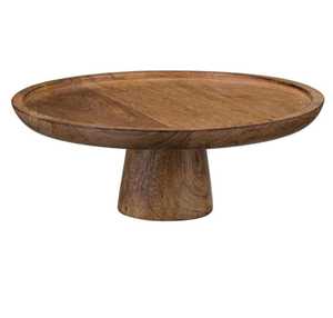 Bandeja de bambú delgada Extra larga multiusos Soporte de tablero de exhibición de madera Bandeja de madera larga con asas negras para uso en la cocina - Product Image 4