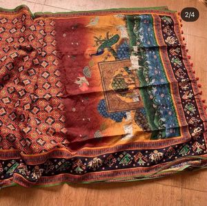 Indian Stylish Glamorous High Demand Fancy Printed Saree Latest Most Trendy for Party Más vendido Impresionante Sari Bridal Wear - Product Image 6