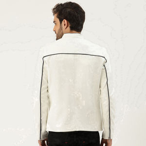 Vêtements décontractés en cuir de qualité supérieure pour hommes, veste à coupe décontractée offrant un style urbain en cuir propre, à porter au quotidien - Product Image 2