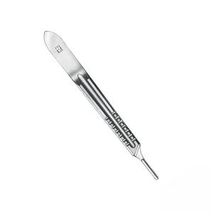 ด้ามมีดผ่าตัดเบอร์ 4 สแตนเลสสตีล ด้ามมีดผ่าตัดเบอร์ เครื่องมือผ่าตัดแบบใช้ซ้ำได้ระดับทางการแพทย์ 4 ชิ้นสำหรับใบมีดขนาดใหญ่ - Product Image 3