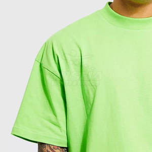 100% algodón poliéster camiseta de gran tamaño cómodo tamaño personalizado transpirable patrón sólido hecho a pedido Stock camiseta - Product Image 4