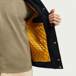 Parche bordado personalizado Vintage Letterman Varsity chaqueta al por mayor Pu cuero mangas Varsity chaqueta de béisbol - Product Image 3