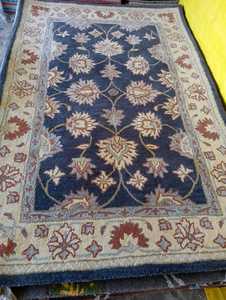 พรมโอรัคสีกรมท่าขนาด9x12พรมปูพื้นขนาดใหญ่สไตล์ตุรกีมีลวดลายแอบสแตรกต์สีเบจสำหรับห้องนั่งเล่นโรงแรม - Product Image 4