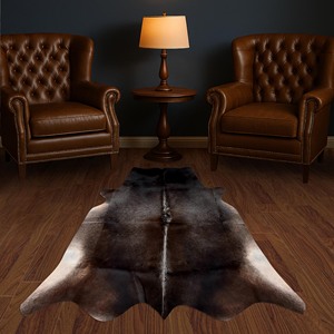 Tapis de luxe en peau de vache naturelle Tapis de salon moderne pour la maison - Product Image 1