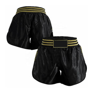 กางเกงมวยไทยขาสั้นสไตล์ไฮสตรีทกางเกงขาสั้นฝึกซ้อมผ้าคอตตอน100% ซักได้โลโก้ตามสั่ง2024 - Product Image 1