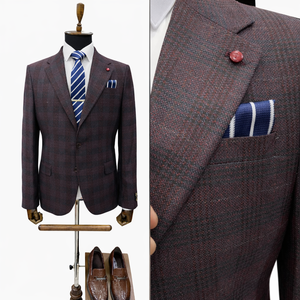 <b>Men's</b> Elegant Formal Business Wedding Tuxedo Slim Fit Three-Piece <b>Black</b> Cotton Spandex Suit Jacket Blazer <b>Vest</b> Pants - Product Image 1