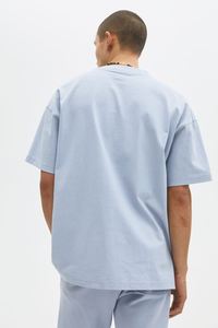 100% coton pour bleu ciel unisexe Super doux Premium T-shirt uni imprimé numérique coupe vierge pour hommes - Product Image 5