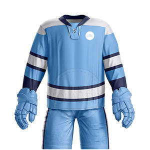 Le plus populaire concevez votre propre logo ensembles d'uniformes de hockey sur glace grande taille adulte écologique séchage rapide respirant 100% polyester - Product Image 5