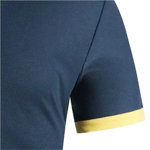 Spandex solide/coton confortable de haute qualité pour hommes à manches courtes pour chemise respirant à séchage rapide - Product Image 5