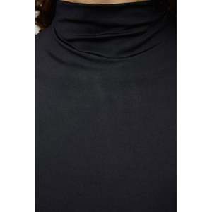 Chemise décontractée pour femmes, col rond, en mousseline de soie, tricotée, courte, devant, tailles XL, automne, printemps - Product Image 5