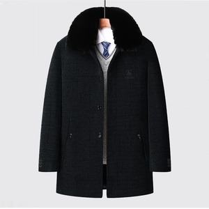 Manteau d'hiver long en laine écologique pour homme tendance, élégant, moderne, chaud et de qualité supérieure, idéal pour le bureau, le style décontracté et quotidien - Product Image 2