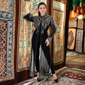 ชุดเดรสมุสลิมสไตล์อาหรับสำหรับผู้หญิงชุดเดรสมุสลิมหรูหราสง่างามทันสมัยแบบอเมริกัน - Product Image 1