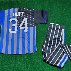 2024 nouveau Design jeunesse Baseball uniforme maillot ensemble tissu respirant avec impression de Logo personnalisé pour vêtements de sport Softball pour hommes - Product Image 5