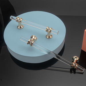 Poignées et boutons en plastique transparent modernes pour armoires de cuisine, commodes, décoration intérieure - Installation facile, hauteur personnalisable - Product Image 5