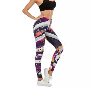 Yoga Fitness Gym Leggings de impresión 3D de alta calidad Pantalones de patrón sólido de peso ligero personalizados - Product Image 1