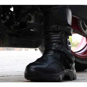Nouvelles bottes de moto de course en cuir respirant de qualité supérieure, style tendance, prix de gros, chaussures de motocross entièrement protectrices - Product Image 4