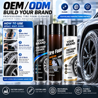 Nettoyant Mousse pour Pneus OEM ODM 650ml à Base d'Huile, Spray Brillance pour Pneus de Voiture, Mousse Riche, Nettoyage, Brillance, Protection, Marque Privée, Entretien Automobile