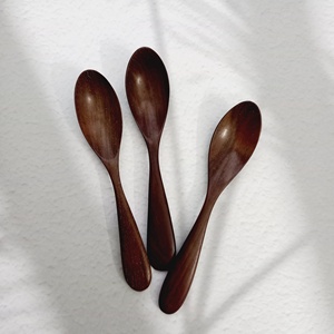 Cuillère à café en bois de rose écologique personnalisée cuillère à thé en bois de différentes tailles fabriquée au Vietnam de haute qualité - Product Image 1