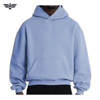 Sweat-shirt à capuche unisexe coupe classique, vert menthe uni, avec poche en polaire, décontracté, tricoté, respirant, polyester/coton, pour l'automne