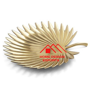 Plateau décoratif en forme de plaqué or pour mariage et fête Plateau décoratif en feuille d'aluminium décor éléphant 2024 tendance - Product Image 3